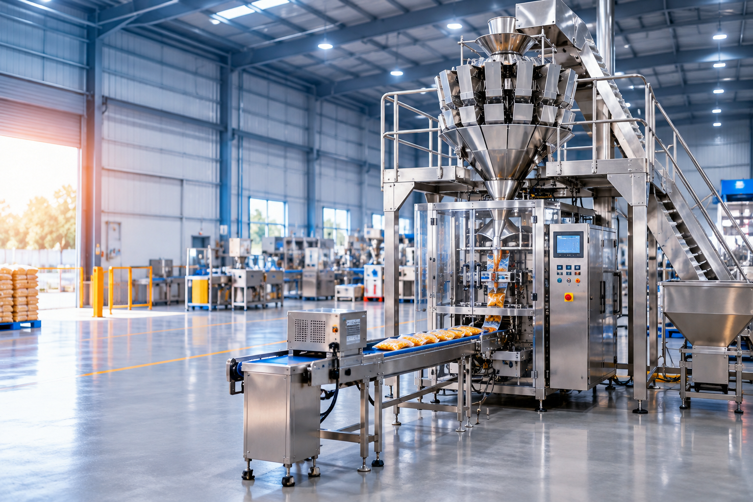 Venu Packaging pouch packing machinery in action